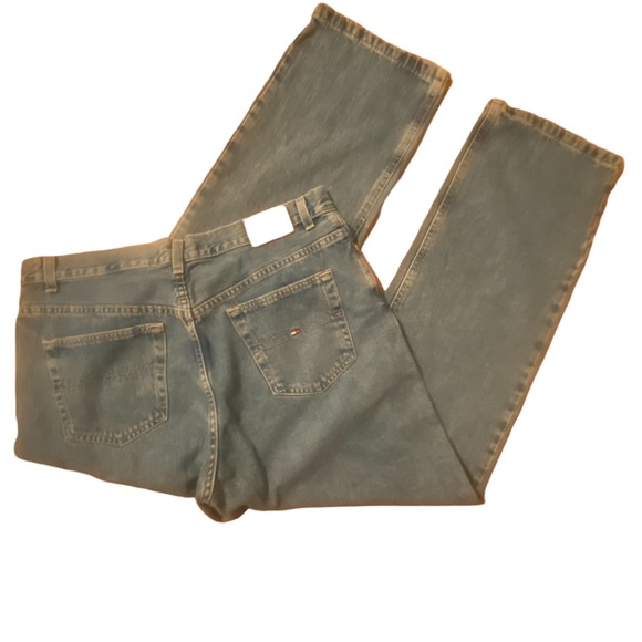 TOMMY HILFIGER vintage logo straight leg denim jeans size women’s 14 - Picture 6 of 8